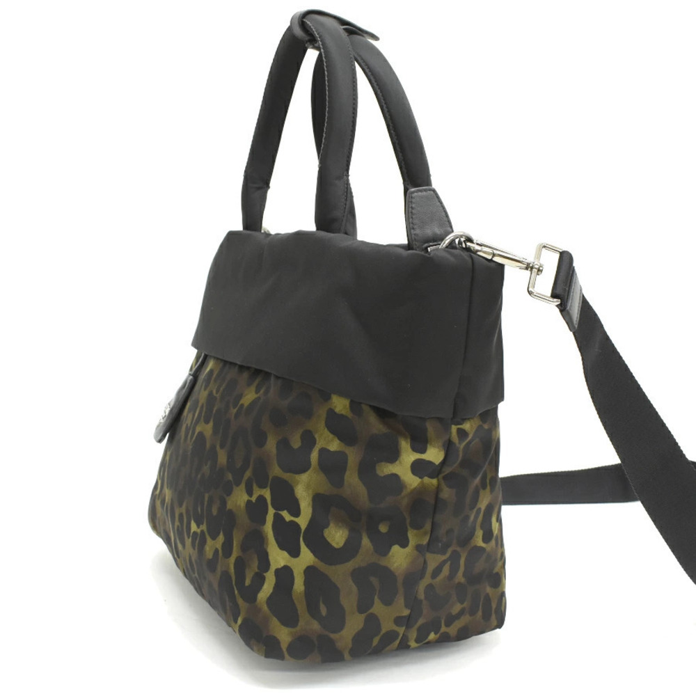 Prada bag Black Shoulder Leopard